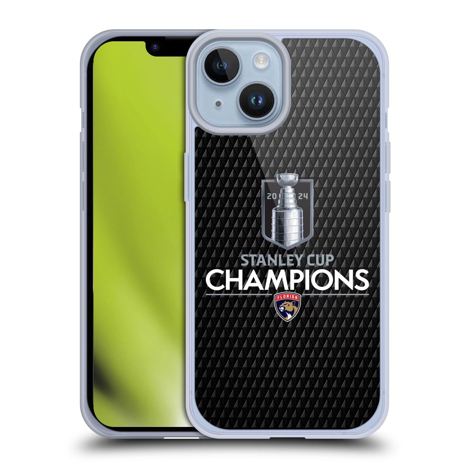 Head Case DesignsOfficially Licensed NHL Florida Panthers Puck Pattern 2024 Stanley Cup Champions Soft Gel Case Compatible With Apple iPhone 14