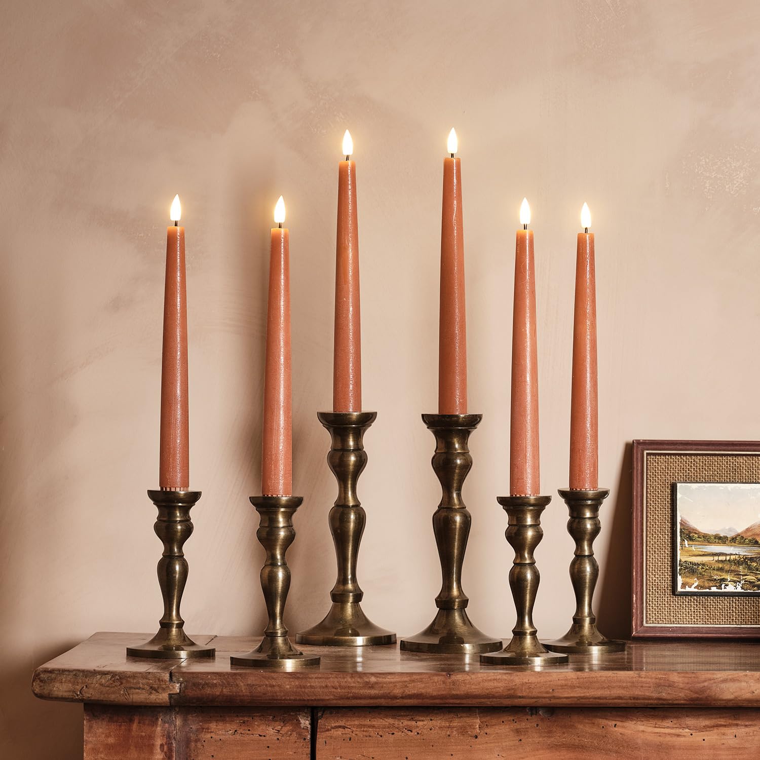 Lot De 4 Bougies Votives LED TruGlow - Cire Véritable, Minuterie, Télécommande