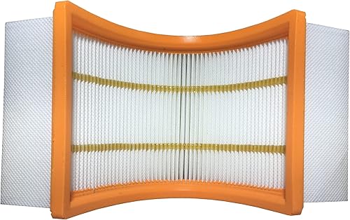Comedes Lot de 2 filtres plissés plats en polyester pour aspirateur Bosch GAS 35-55 - Remplace les filtres Bosch 2607432034 - 5