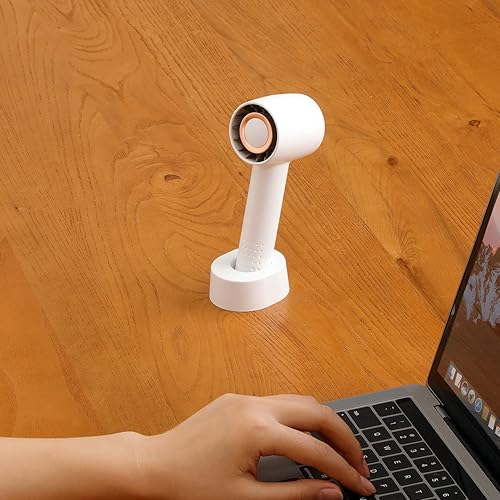 Miniatura 5 de CHOKOVIE Mini ventiladores portátiles, ventilador personal recargable USB de mano, 3 velocidades ajustables, 2000 mAh Battey Opeted, ventilador de