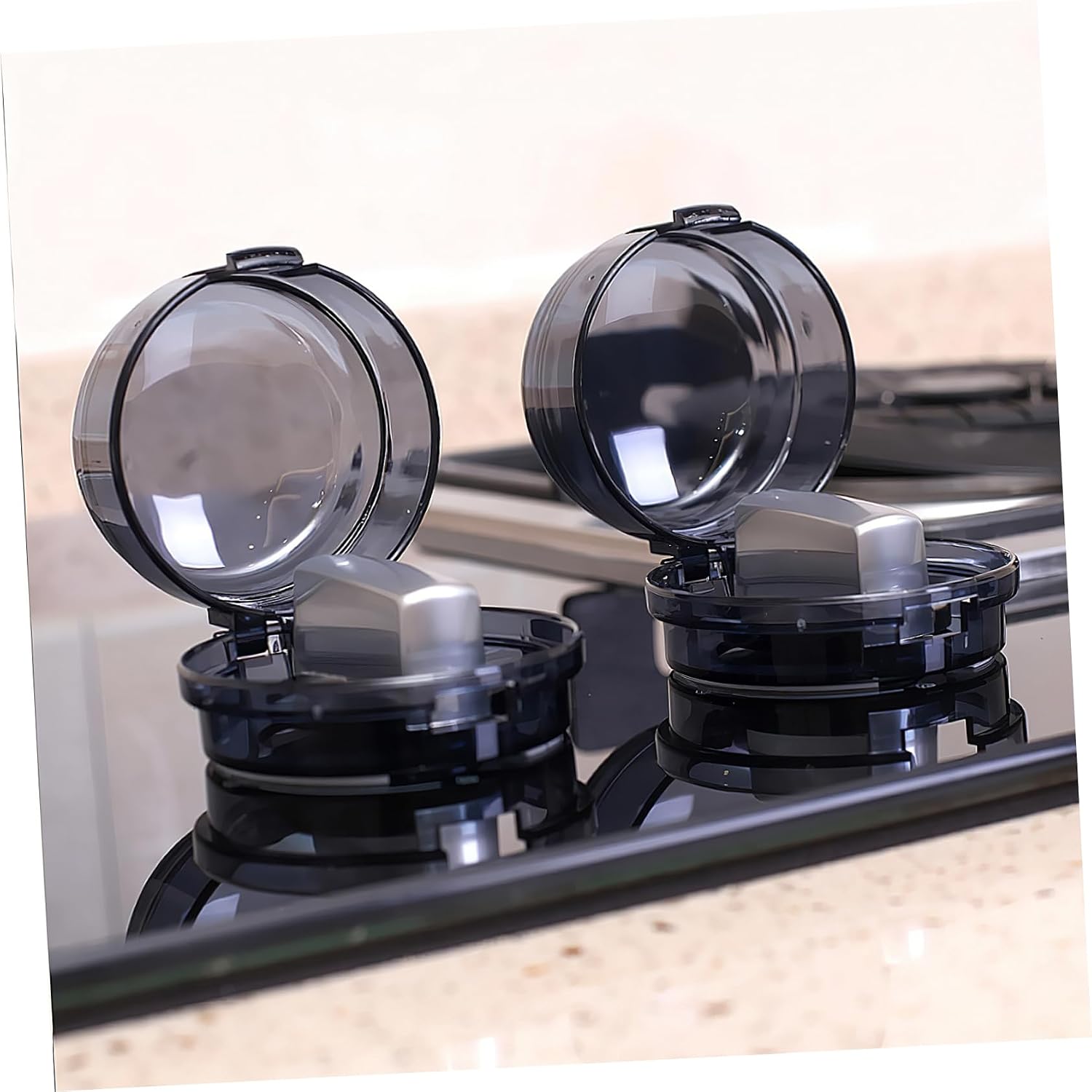 4pcs Gas Knob Safety Covers Child Proof Stove Cover Kitchen Safety Guards