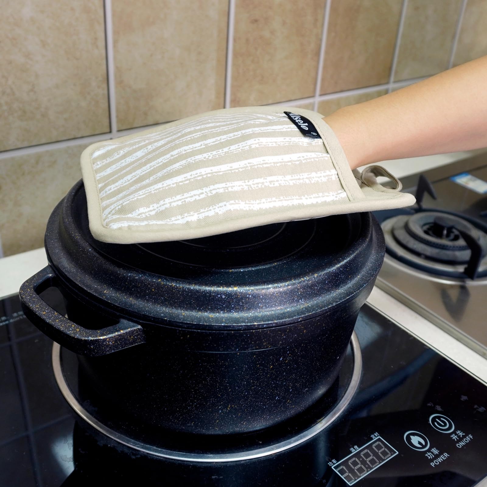 Silicone Pot Holders Set Of 3 Heat Resistant & Non Slip Potholders - View #6