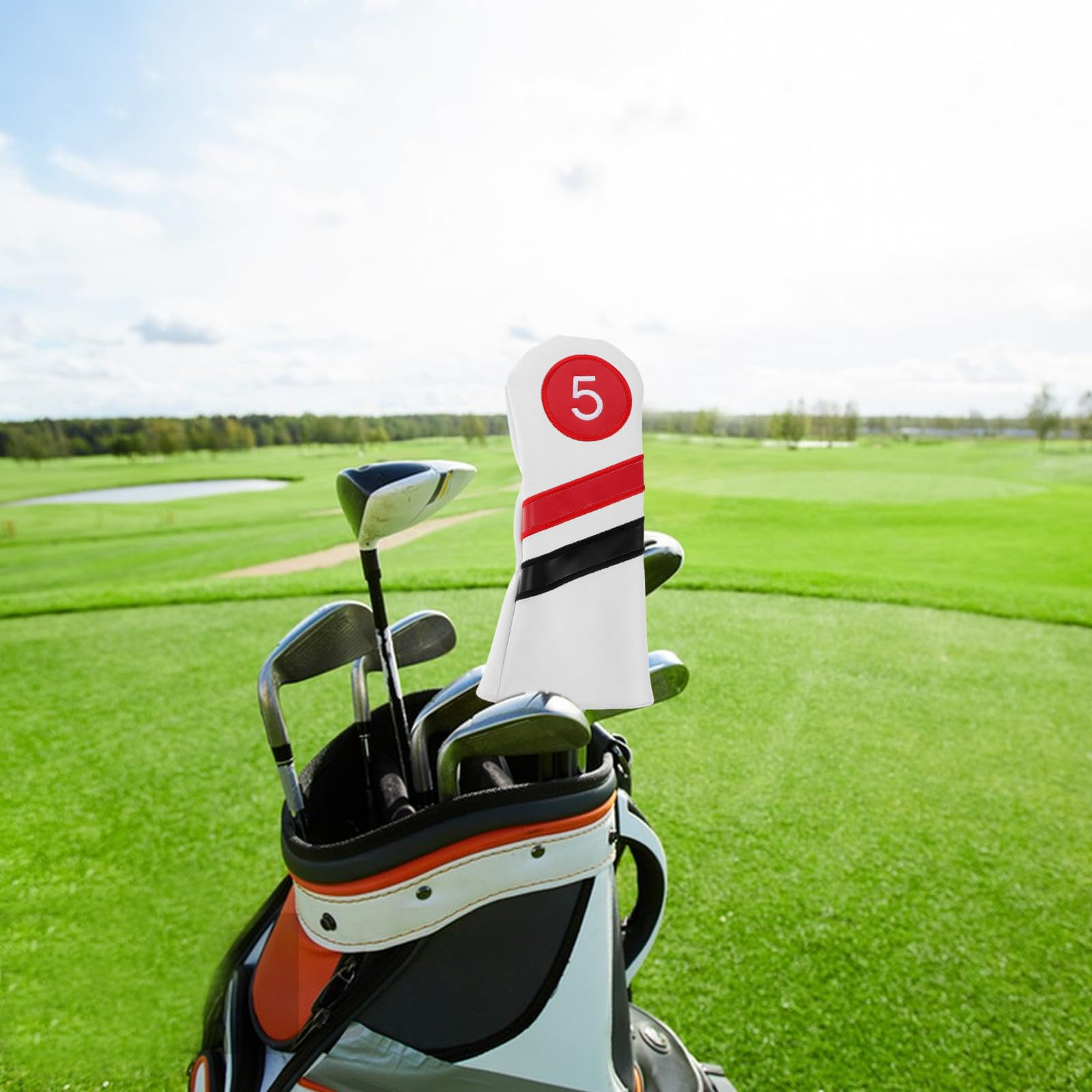 3 Stück Golfschlägerhüllen aus PU für Golfschläger, Modern
