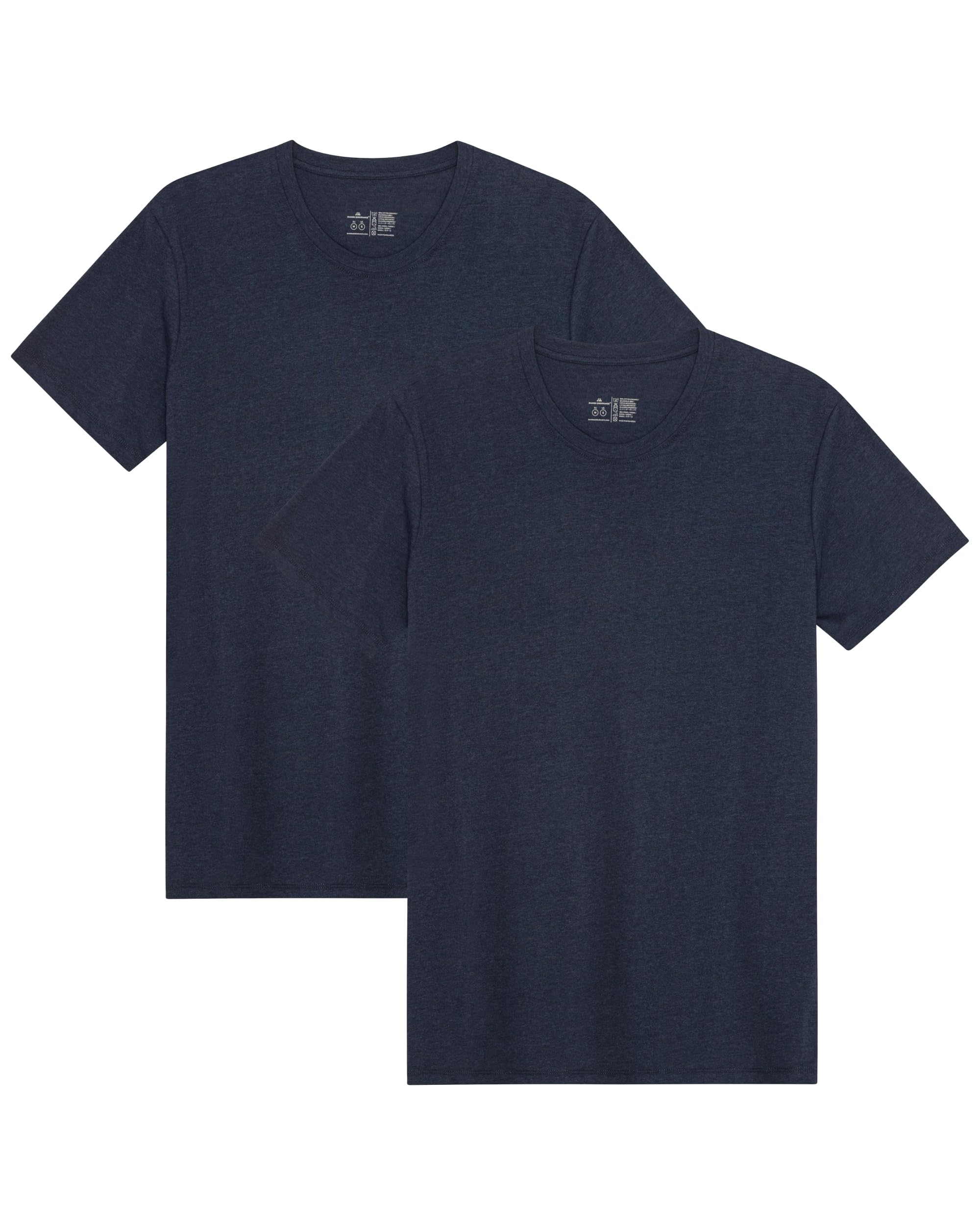 DANISH ENDURANCE Short Sleeve T-Shirt Made of Modal & Organic Cotton, Crew Neck or V-Neck, Breathable & Stretch, for Men (Pack of 1 | 2 Pack)