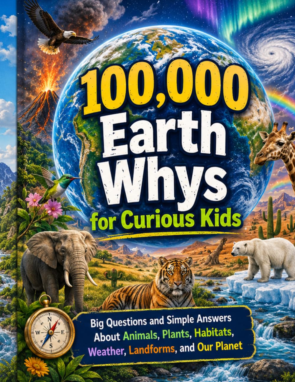 100,000 Earth Whys for Curious Kids: Big Questions and Simple Answers About Animals, Plants, Habitats, Weather, Landforms, and Our Planet