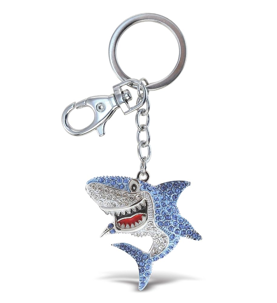 アクセサリー Good Wood NYC (shark) Amazon.com: Aqua79 Shark Sparkling Earrings - Cute Shark