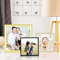 Vista 5 de Marco de Fotos 3x3 Latón