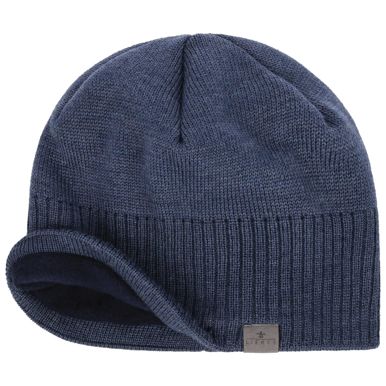 LIERYS Fine Rip Merino czapka Wyprodukowano w Niemczech Unisex Jesien Zima