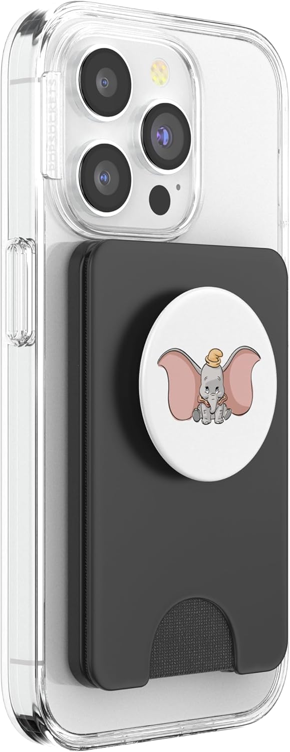 Disney Classic Dumbo Cute Baby Elephant PopSockets PopWallet for MagSafe