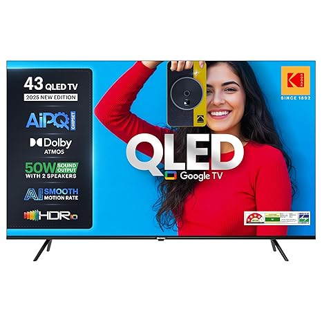 Kodak 108 cm (43 inches) Matrix Series UHD 4K QLED Google TV 43ST...