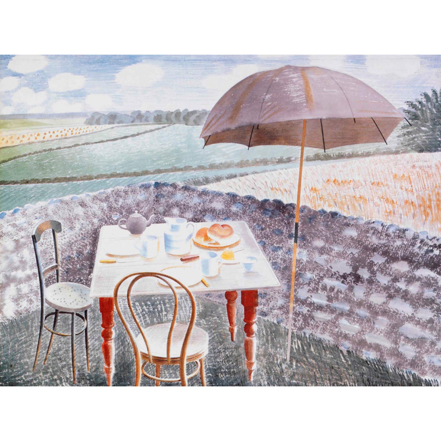 Wee Blue Coo ERIC RAVILIOUS TEA FURLONGS 1939 ART PRINT POSTER PICTURE HP307