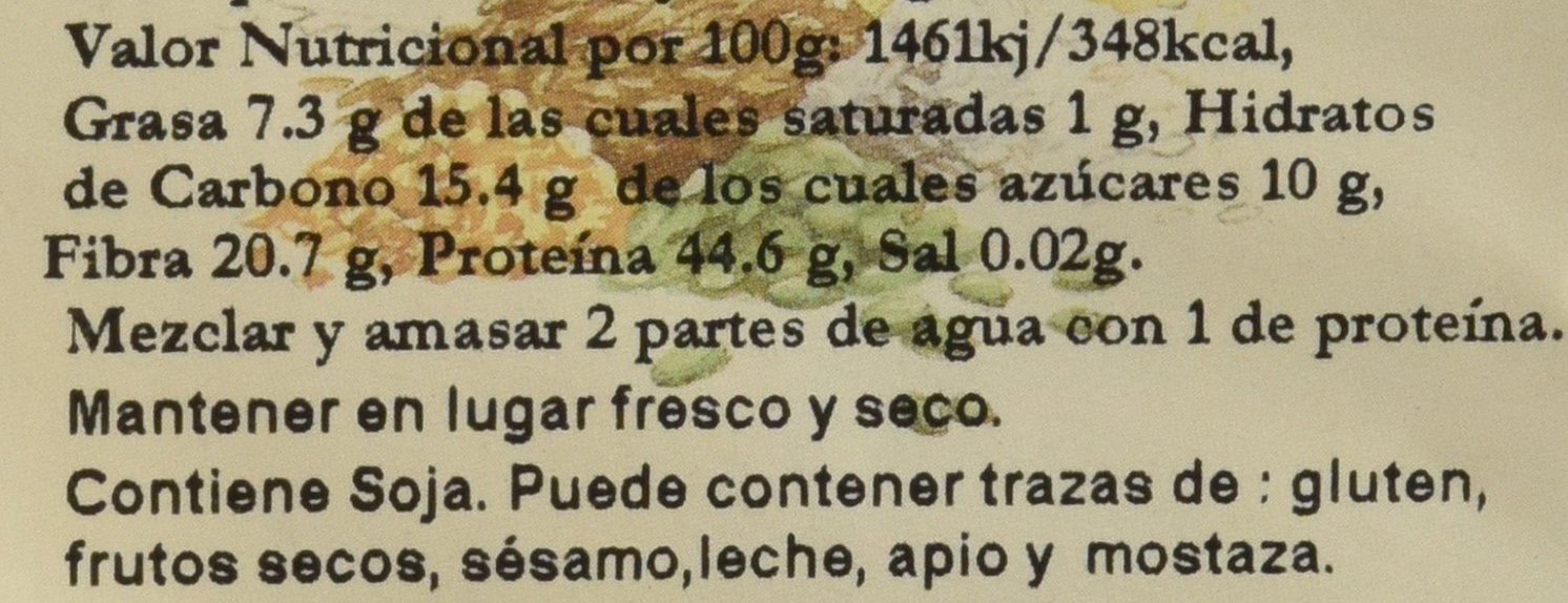 Bionsan Proteína de Soja Texturizada Gruesa Ecologica | 6 Paquetes de 200 gr | Total 1200 gr