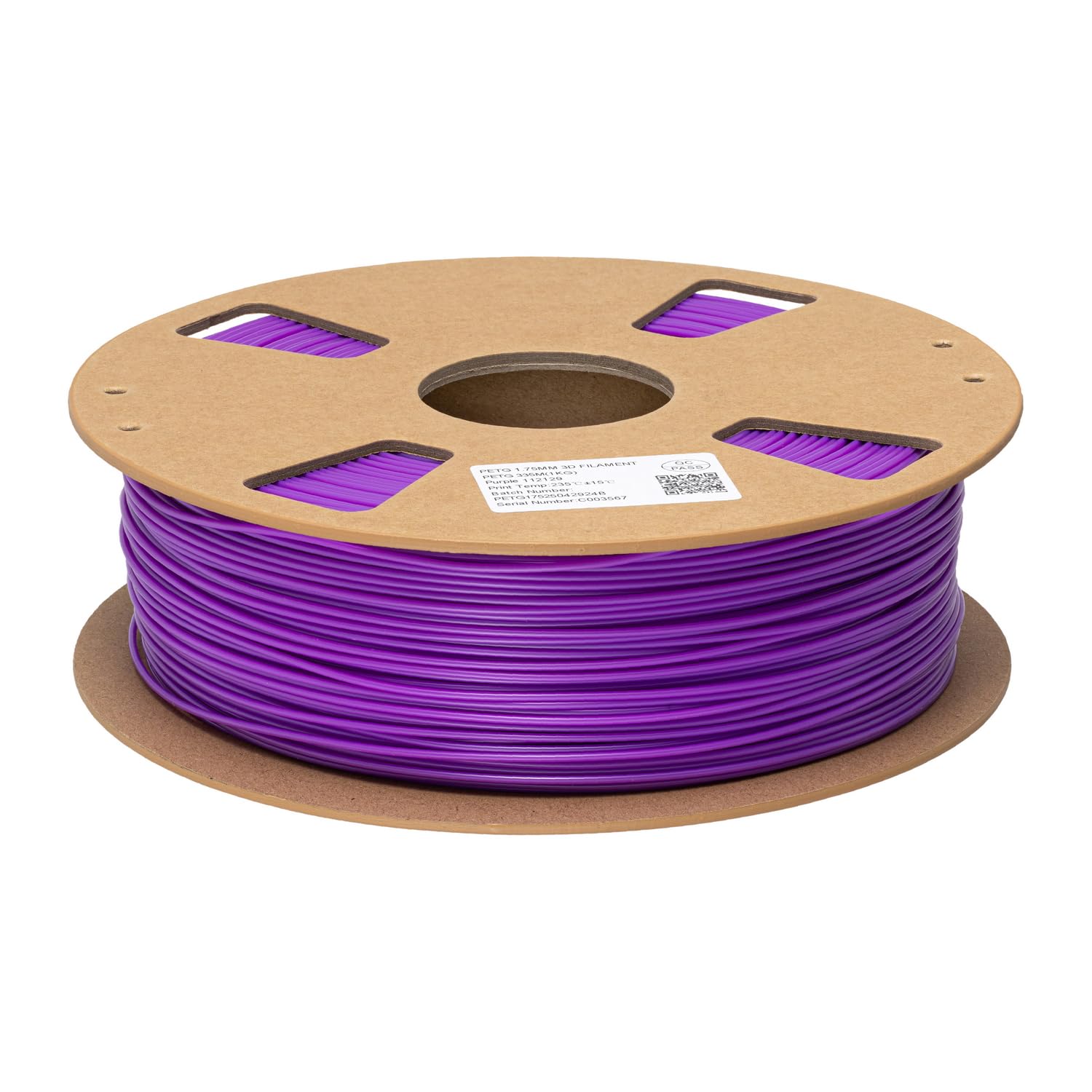 Filament PETG do drukarki 3D, 1,75 mm, 1 kg, filament do drukowania materiału 3D (fioletowy)