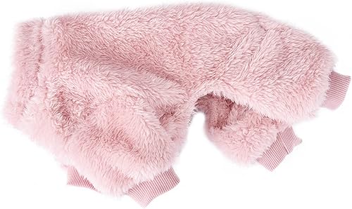 Miniatura 7 de Pijama para perros pequeños, suéter de invierno para perros con anillo para correa, mameluco cálido para cachorros, ropa de forro polar para