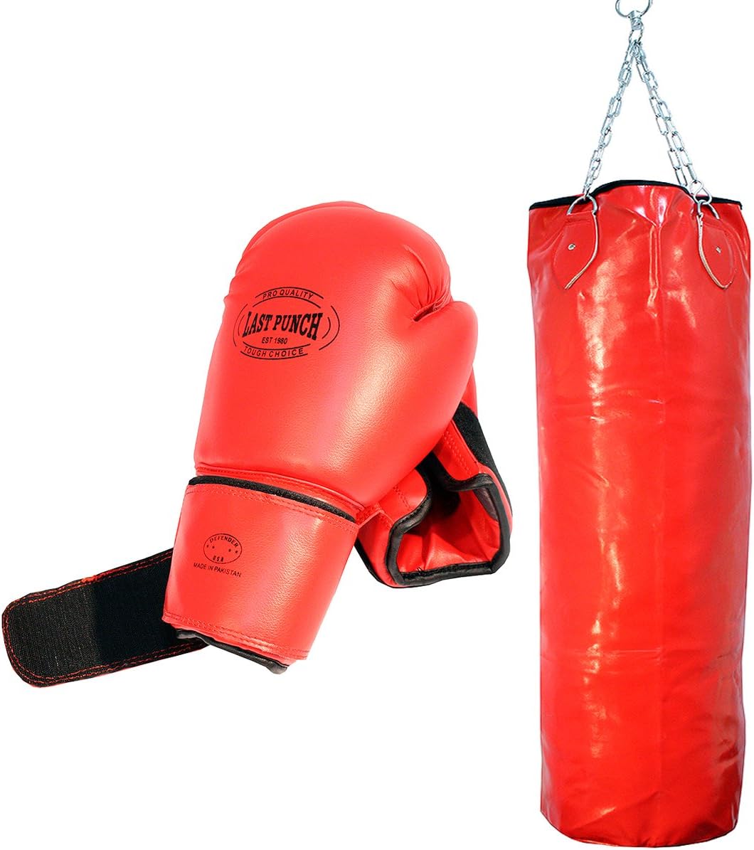 Life gears Pro Boxing Gloves and Pro Punching Bag with Chains