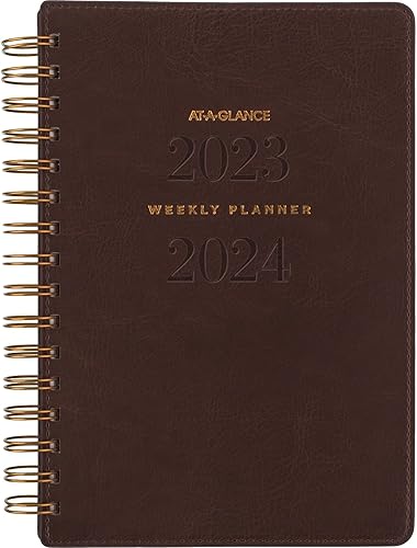 Miniatura 10 de AT-A-GLANCE Planificador académico 2023-2024, semanal y mensual, 5-12 x 8-12 pulgadas, pequeño, pestañas mensuales, bolsillo, cubierta flexible,
