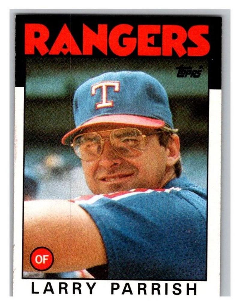Amazon.com: 1986 Topps Baseball #238 Larry Parrish Texas Rangers