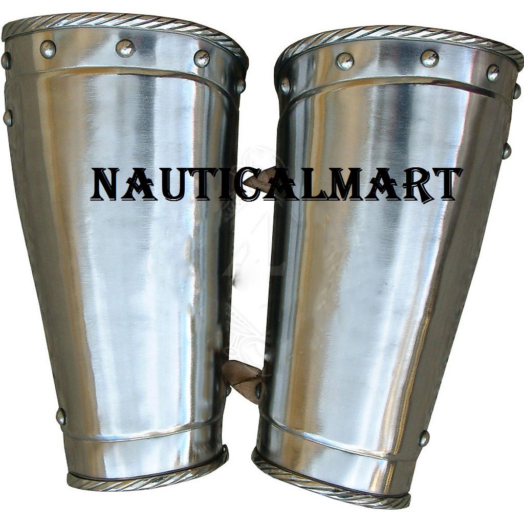 NauticalMart Plate Armor Open Steel Cannons