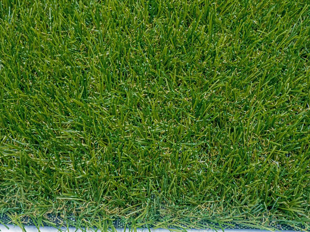 Gazon synthetique EDOUARD Hauteur totale 30 mm. Rouleau 2 x 5 m. 10 m2. Gazon très doux et garantie resistance UV 5 ans. Fibre en 4 couleurs Vert