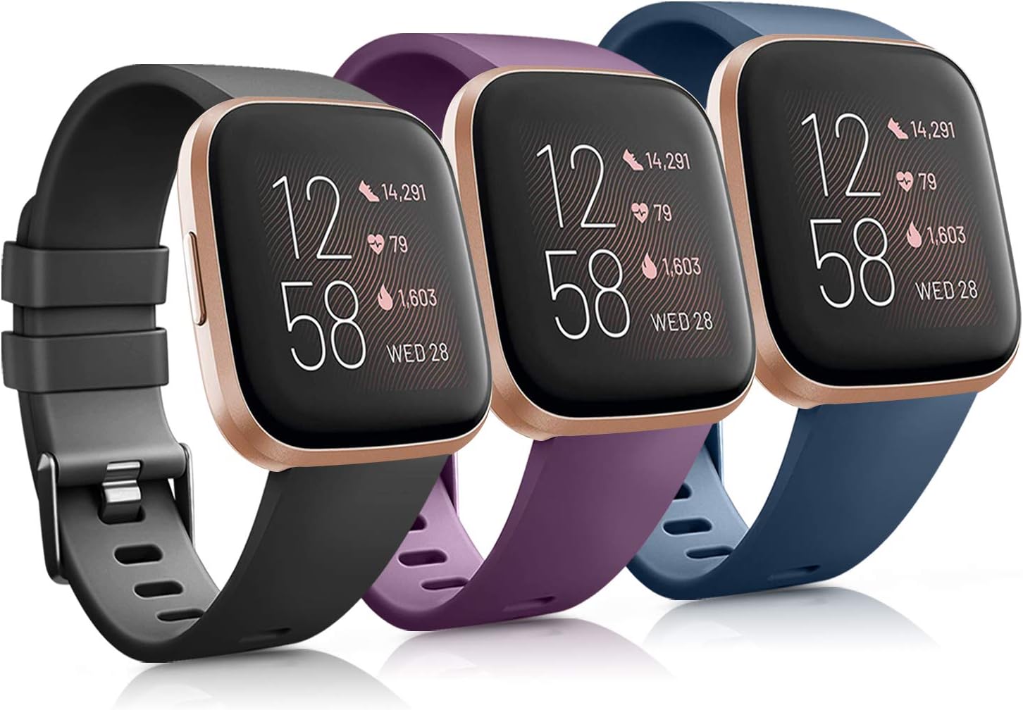 Vancle Cinturino In Vera Pelle Per Fitbit Charge 2 – Ricambio Morbido, Regolabile, Colore Fiore Grigio, Adattatori Inclusi - 2