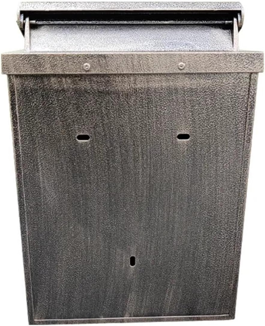 Mailboxes for Outside Street Post Lock Mailbox for Letters, Outer Mail Box, Wall Mount, Balcony(Black)