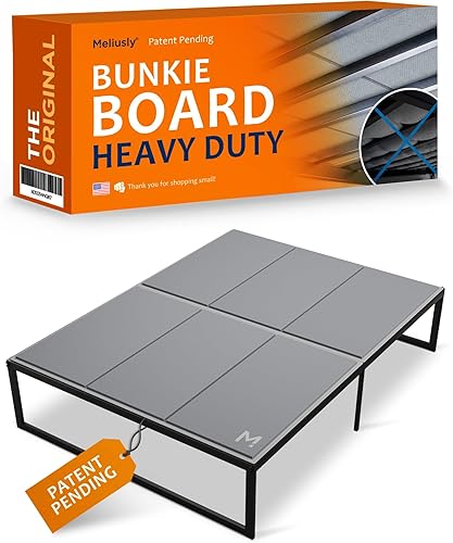 Meliusly Resistente 10mm Soporte de Cama Queen Size (152x203 cm) Diseño de Soporte de Cama de Perfil Bajo con Patente Pendiente - Soportes de Cama