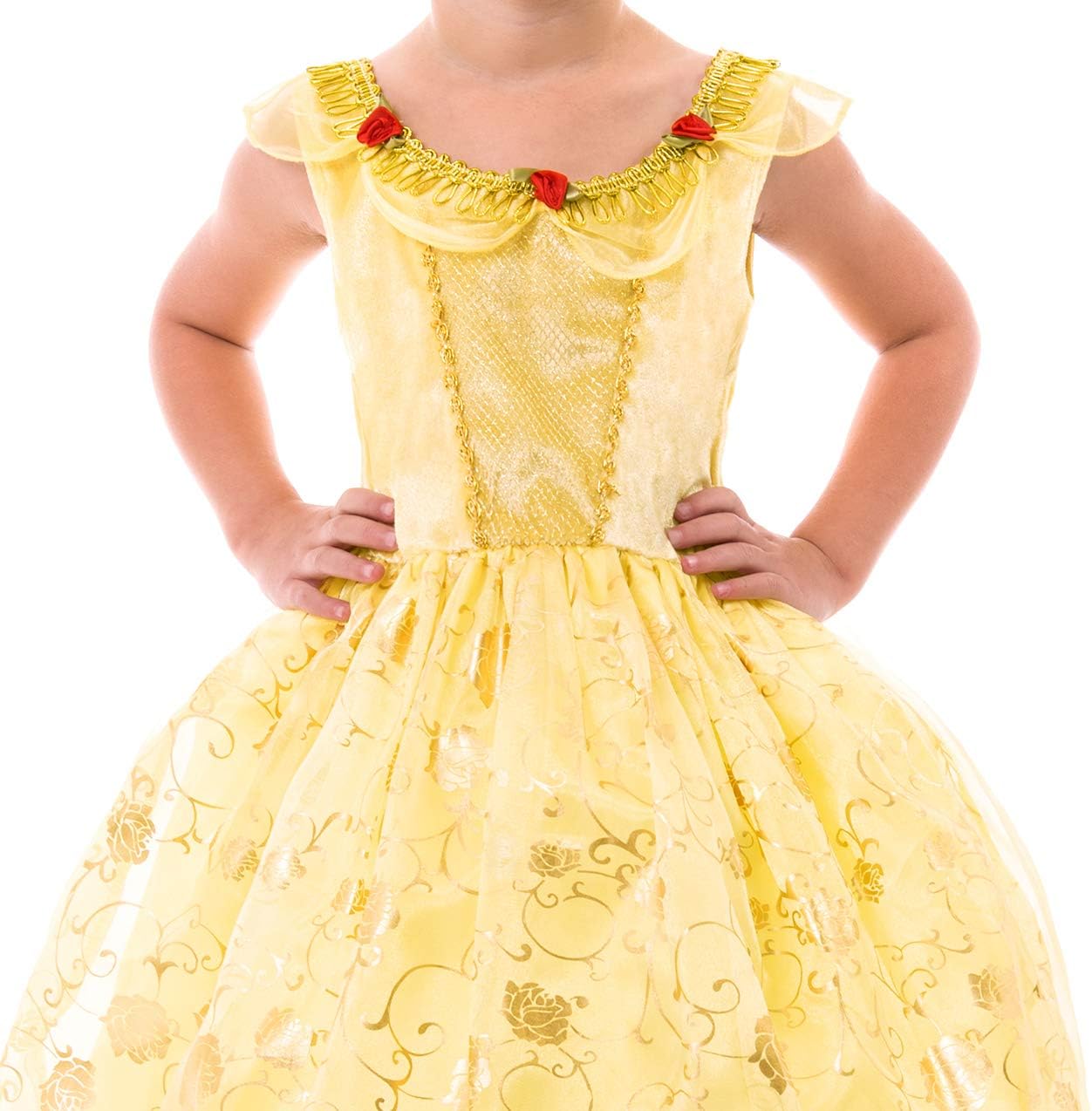 Little Adventures Yellow Beauty Princess Dress Up Costume (Medium Age 3-5) - Machine Washable Child Pretend Play and Party Dress with No Glitter - Image 5