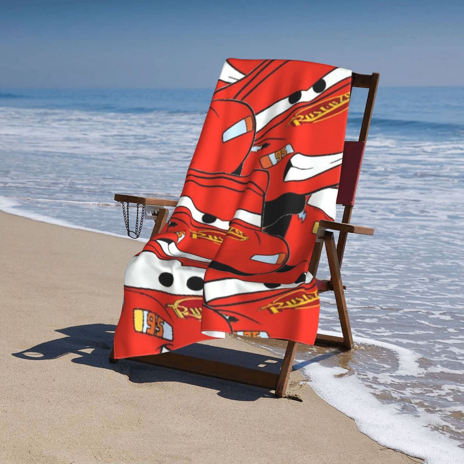 Amazon｜カーズ(3) アニメ バスタオル 大判 吸水 耐久性 フェイス