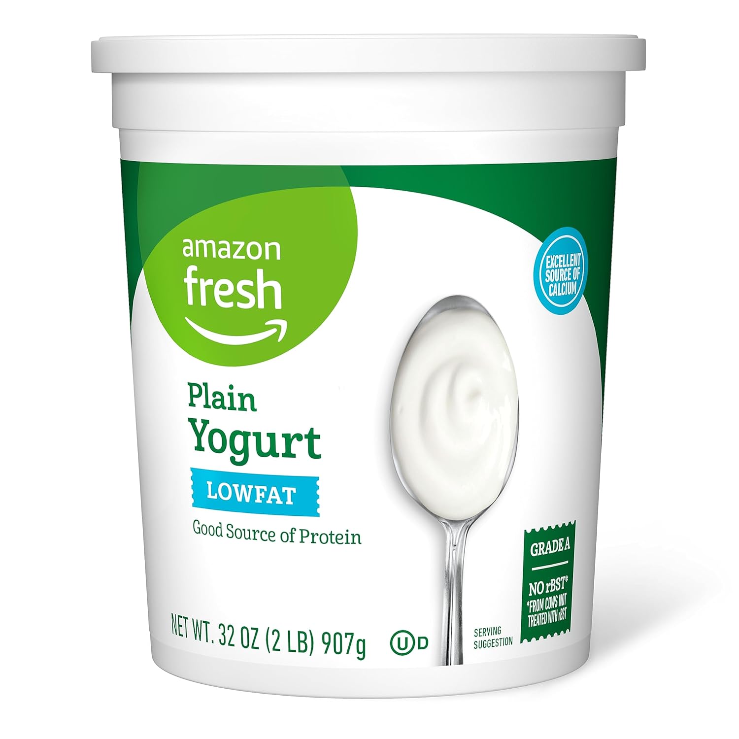 Amazon Fresh, Low Fat Plain Yogurt, 32 Oz Grocery