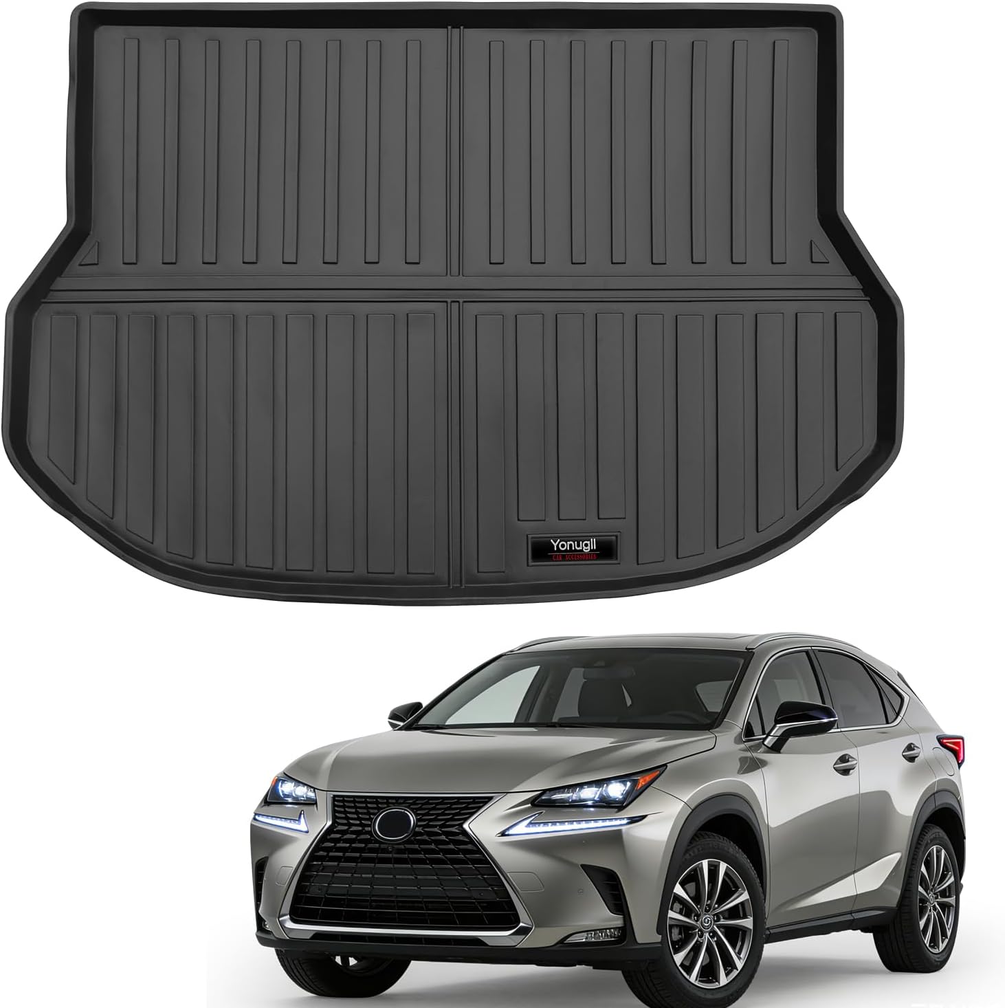 Custom for 2015-2021 Lexus NX Cargo Mats NX200t NX300 NX300h Trunk Liner All Weather TPE Protection Mat Accessories (for 2015-2021 Lexus NX)