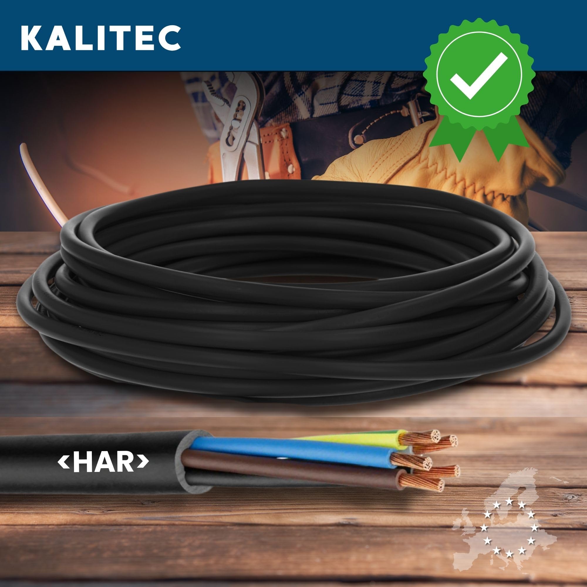 Cavo Elettrico Nero H07RN-F 4 X 2,5 Mm² ELECTRALINE Vendita Al Metro - Foto 3