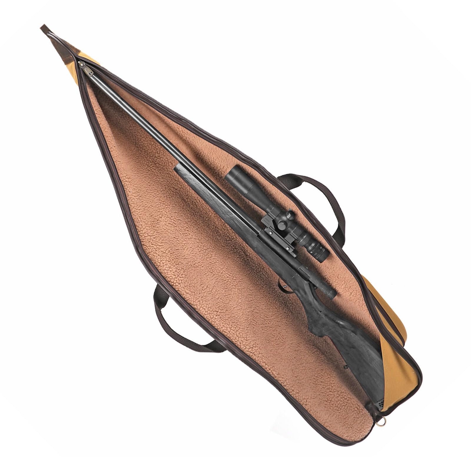Funda suave de lona para rifle de 116.8 cm, bolsa de transporte acolchada para caza, tiro, arma de fuego, bolsa de almacenamiento