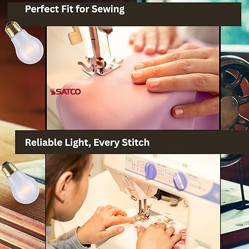 Miniatura 8 de Satco S4881-40 W A15 - Bombillas incandescentes pequeñas a prueba de roturas para electrodomésticos -130 voltios - Base E26 - Acabado esmerilado,