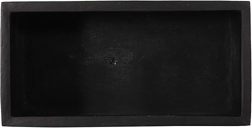 Miniatura 5 de Christopher Knight Home Vanessa - Maceta rectangular moderna de piedra fundida para exteriores, color negro, 15.75 pulgadas de profundidad x 31.25