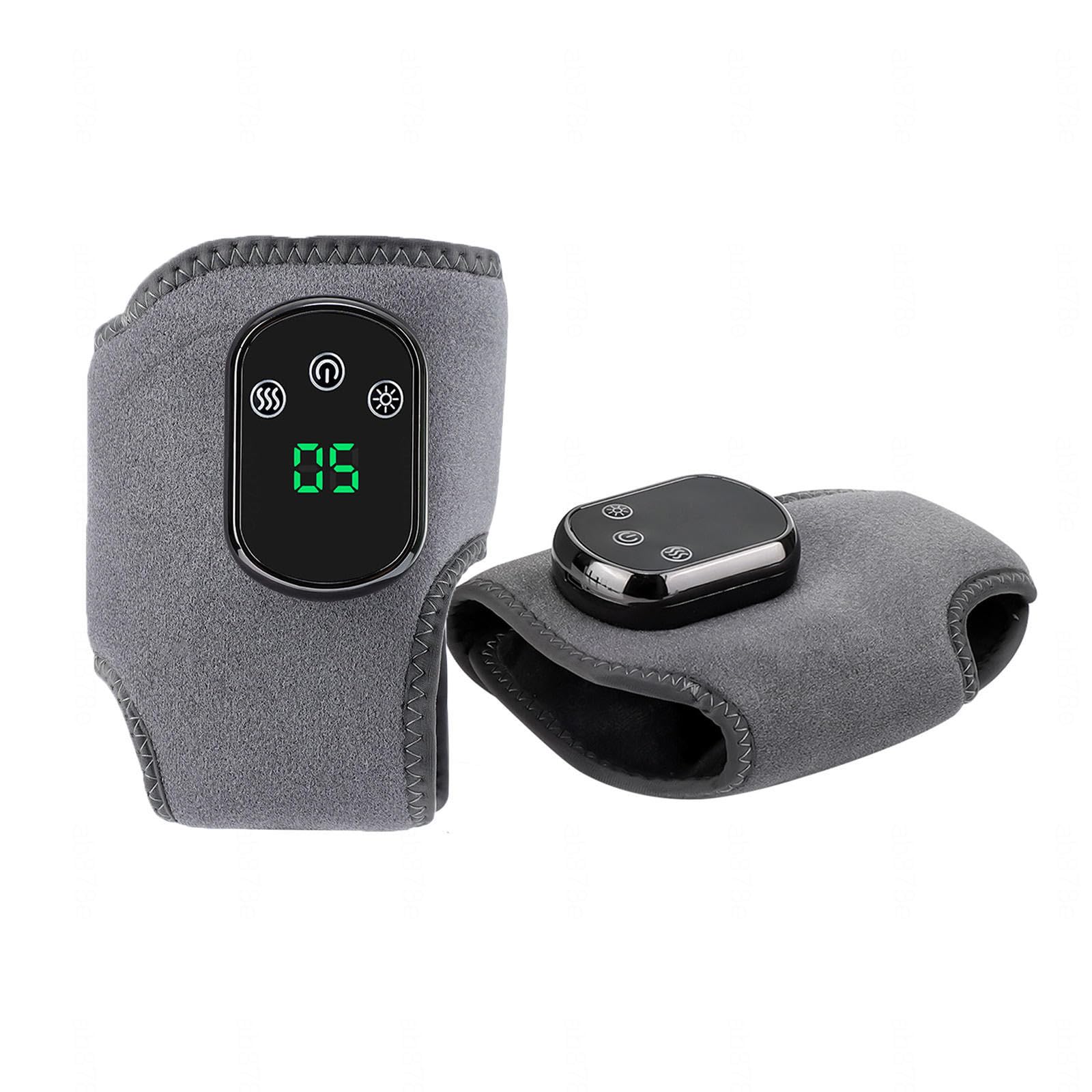 Masajeador de Pies con 3 Modos de Calor y 5 Modos de Calor Masajeador Portátil de Tobillo Sin Cable Recargable por USB, for Tendinitis de Aquiles y Fascitis Plantar