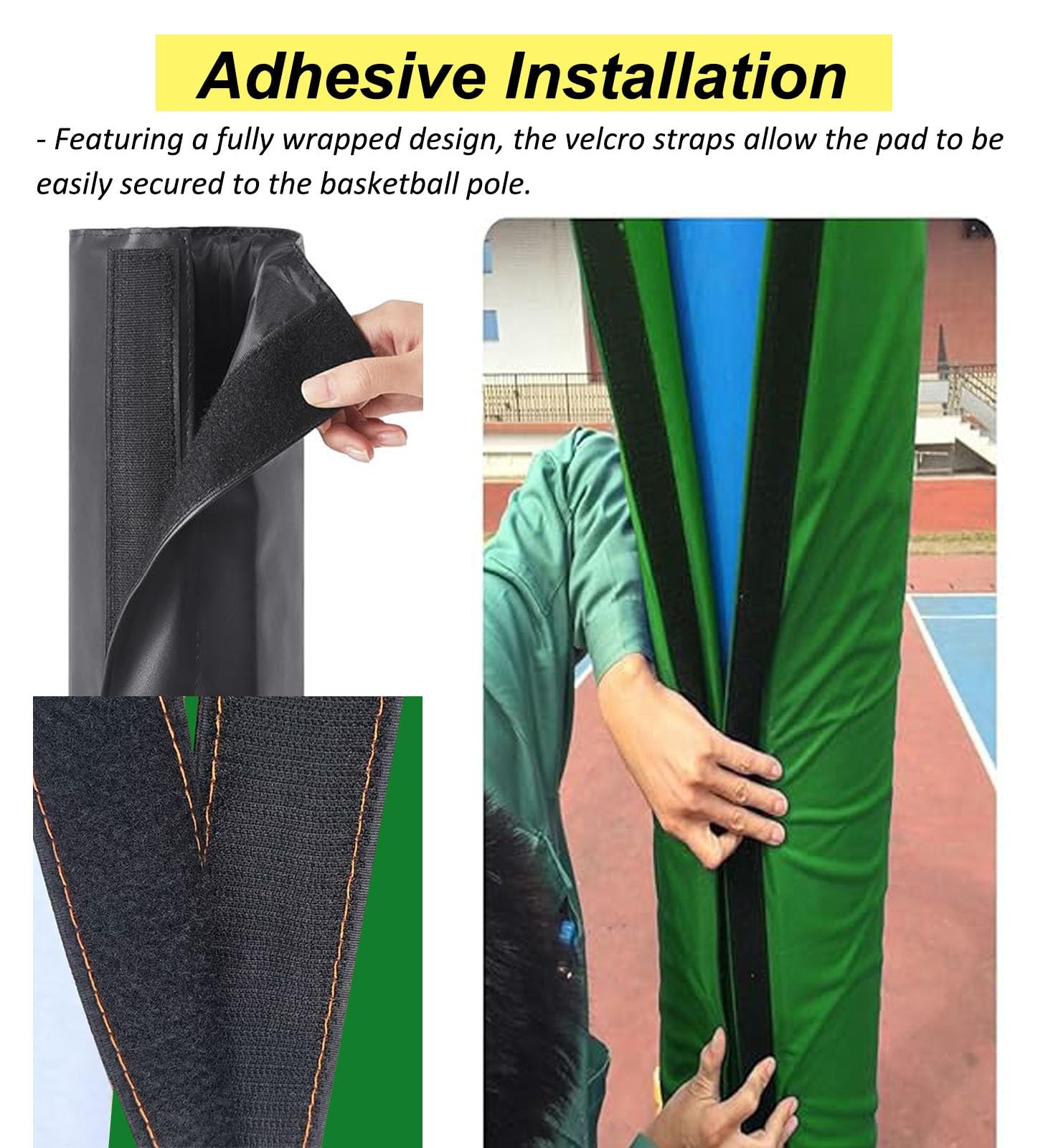 Protector universal para poste de garaje, resistente a la intemperie, protector de equipo deportivo, fácil instalación para protección al aire libre, ideal para seguridad deportiva