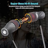 Vista 3 de Auriculares con aislamiento de ruido supergraves del 90% con micrófono y funda, increíbles efectos de sonido y experiencia de juego para mujeres