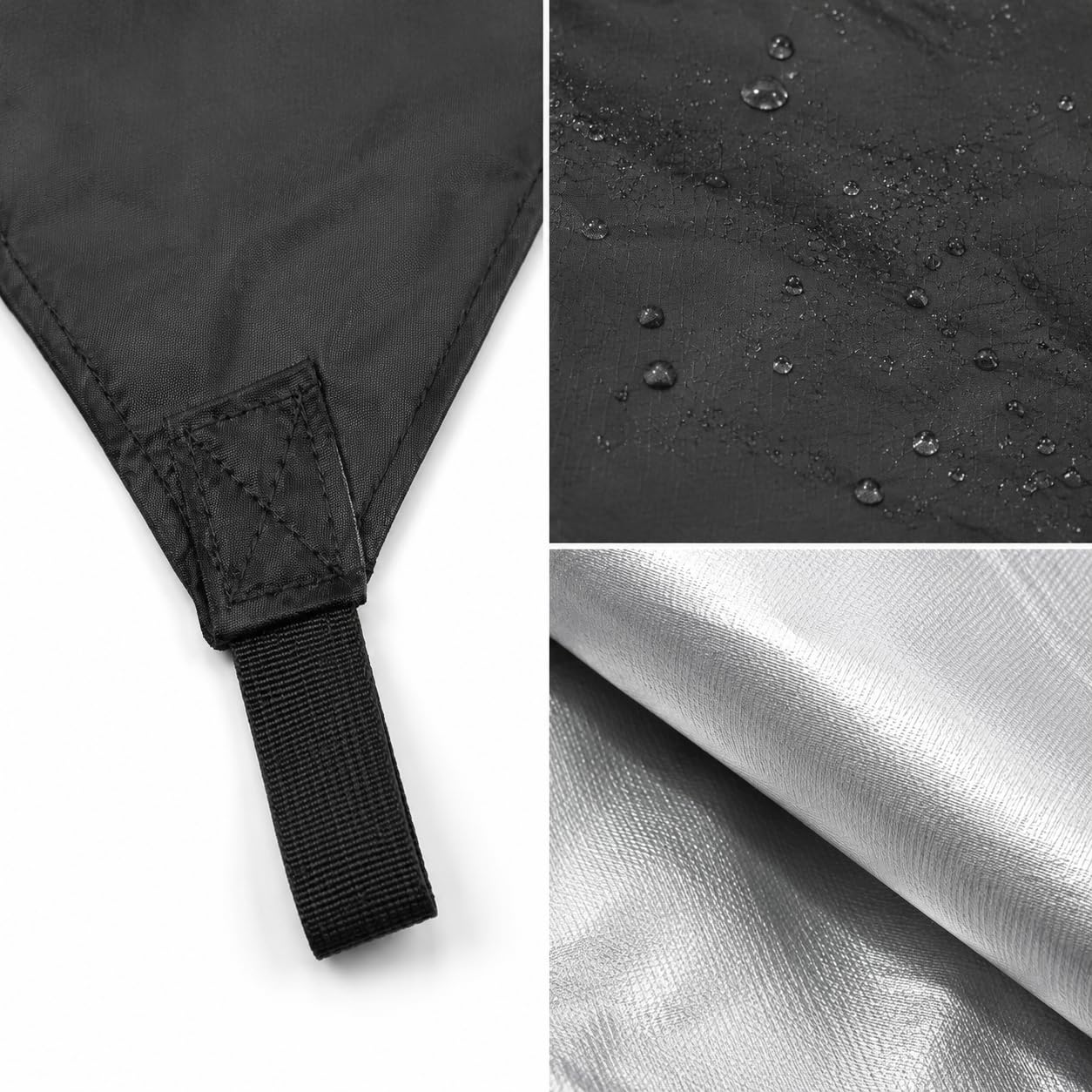 Tejido Exterior 3m x 5m, Tarp Rectangular Oxford 210D/400D con 16 Puntos Anclaje, para Camping y bushcraft