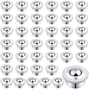 5/8" Roller Ball Transfer Bearing, 40PCS CY-15H Carbon Steel Ball Bearing Rollers, Ball Transfer Bearing Casters Universal for Conveyor, Transmission, Load Capacity 44lbs