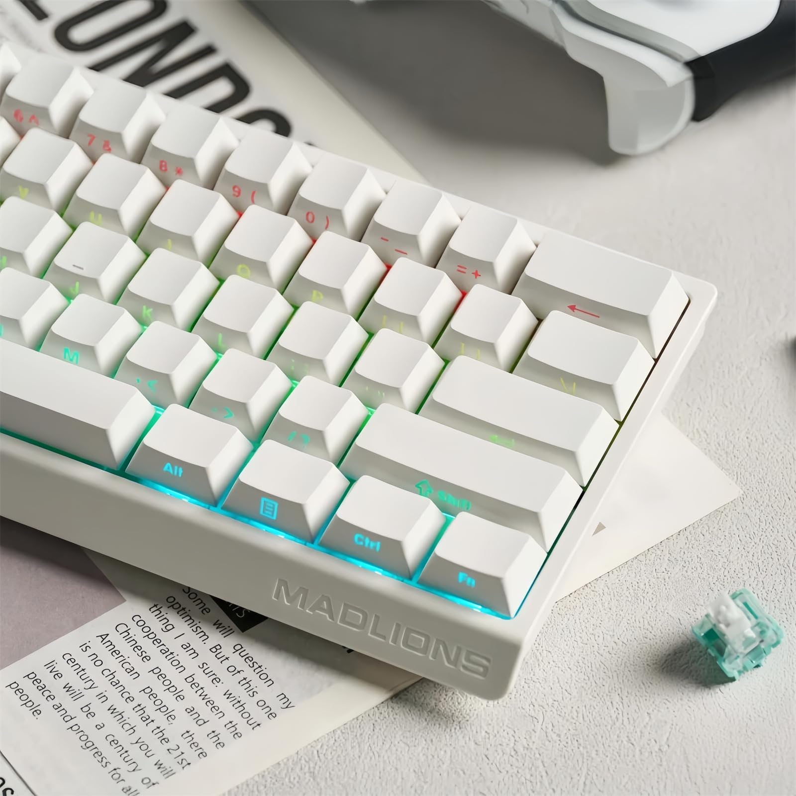 スマイル(*⌒▽⌒*) ZMX Teclado Para Jogos Madlions Mad 60 He Com Gatilho Rápido