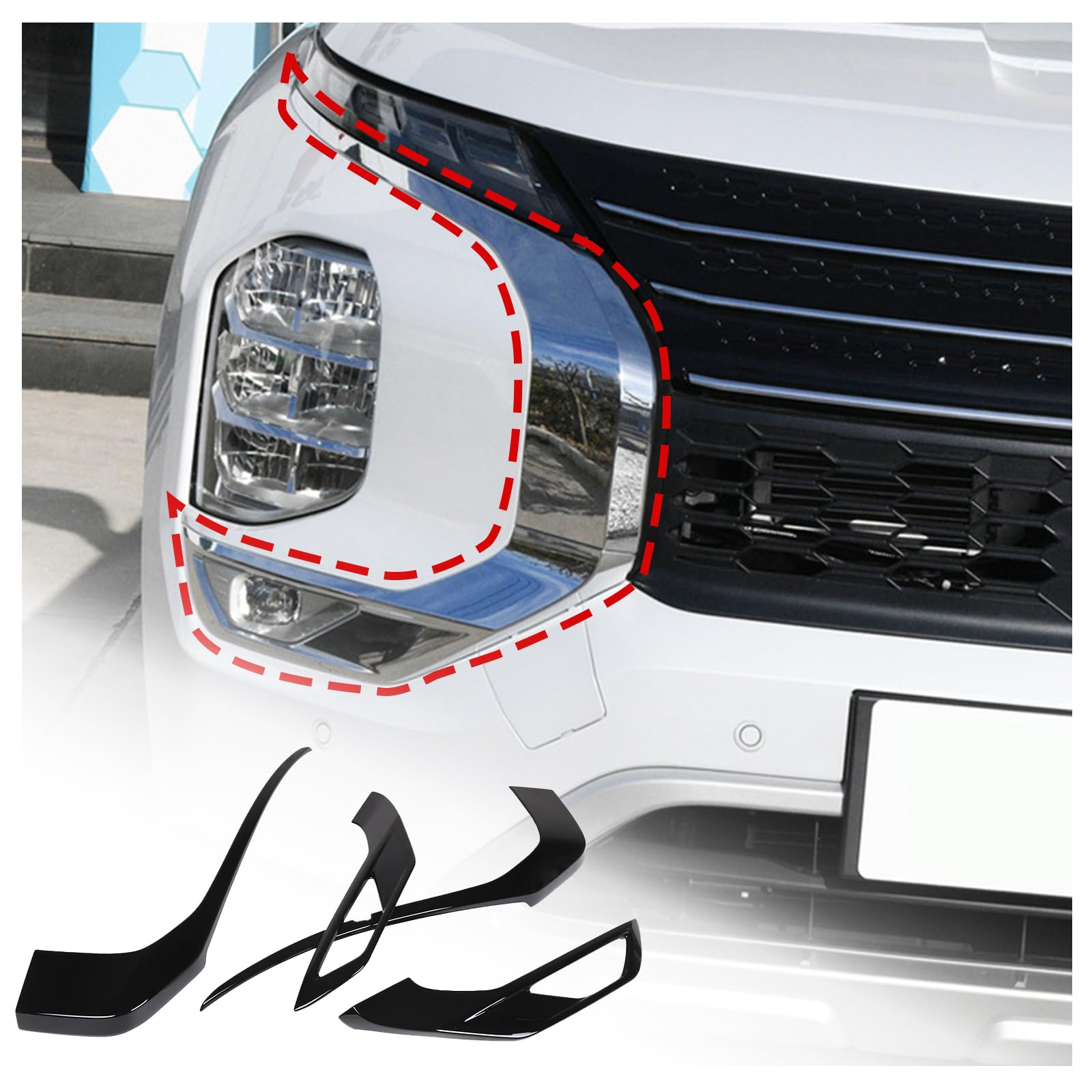 Amazon.com: Front Side Grille Cover Frame Trim Kits Compatible