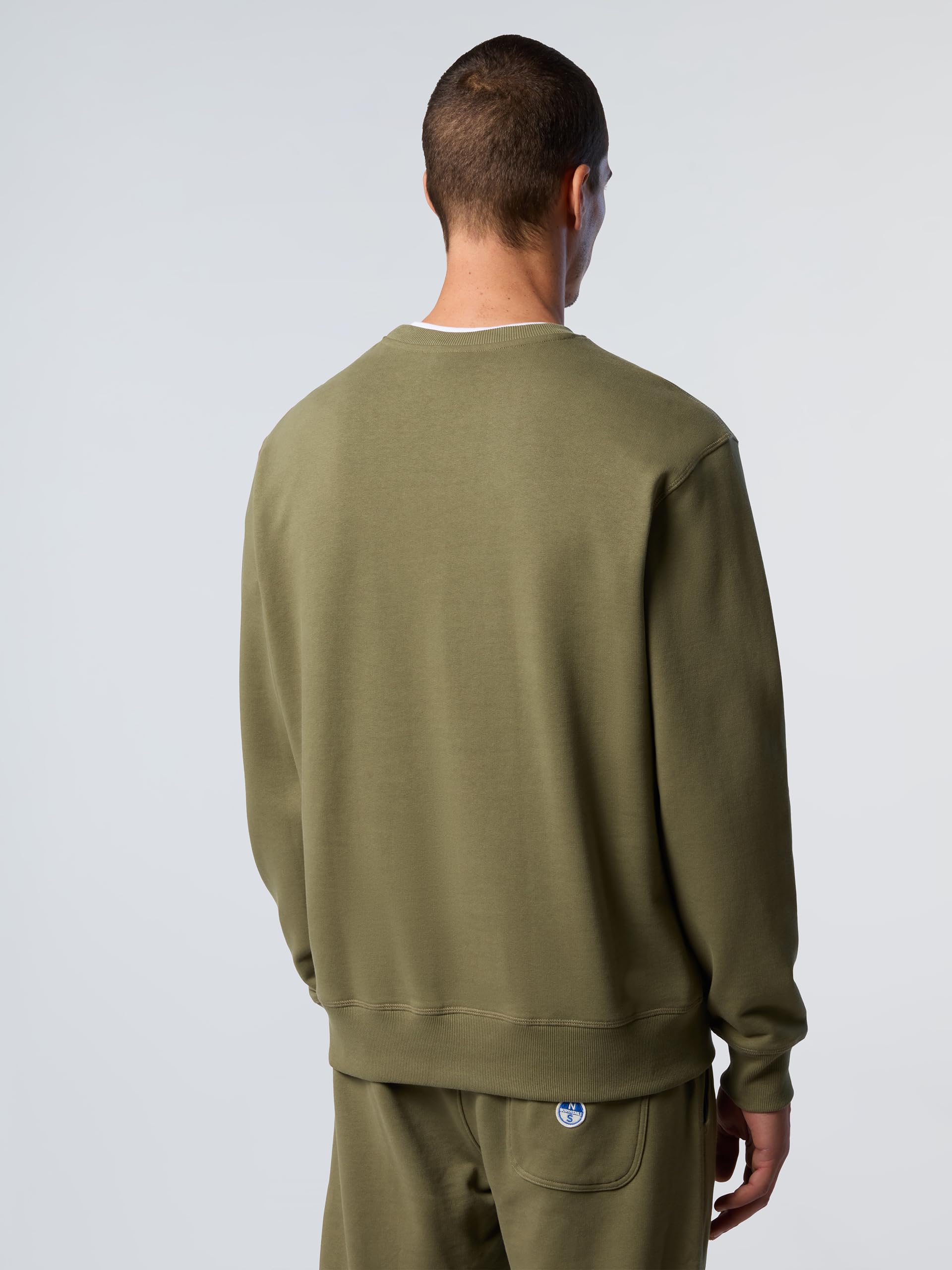 NORTH SAILS Felpa Uomo in Cotone Organico con Patch Logo