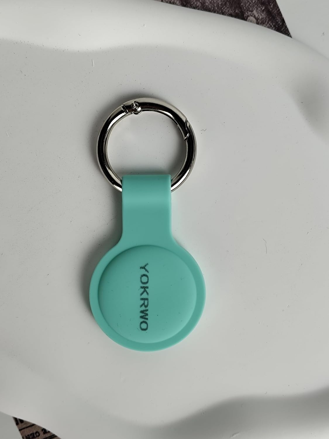 Compatible with AirTag Case,Silicone AirTags Cases Tags Chain for Apple AirTag GPS Item Finders Accessories，Mint Green