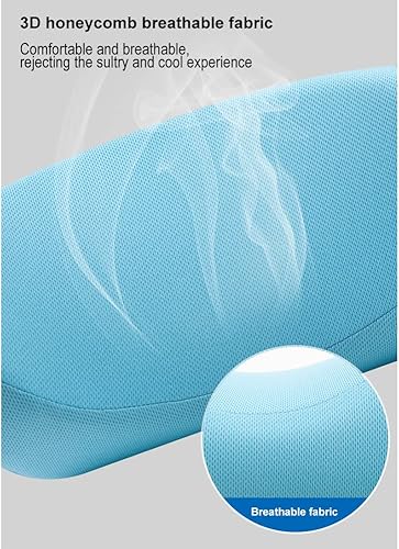 Miniatura 10 de Almohada para reposacabezas para asiento de automóvil, almohada de apoyo de cuello de espuma viscoelástica para aliviar el dolor de cuello, almohada