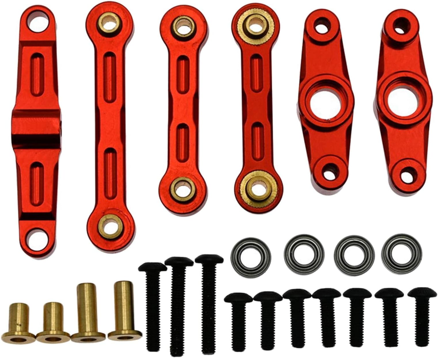 6X Rc CNC Pull Rod Linkages for Tt02 1:10 Scale Rc Crawler Car Parts Red|Toys & Hobbies|Radio Control & Control Line|RC Model Vehicle Parts & Accs|Body Parts & Interior