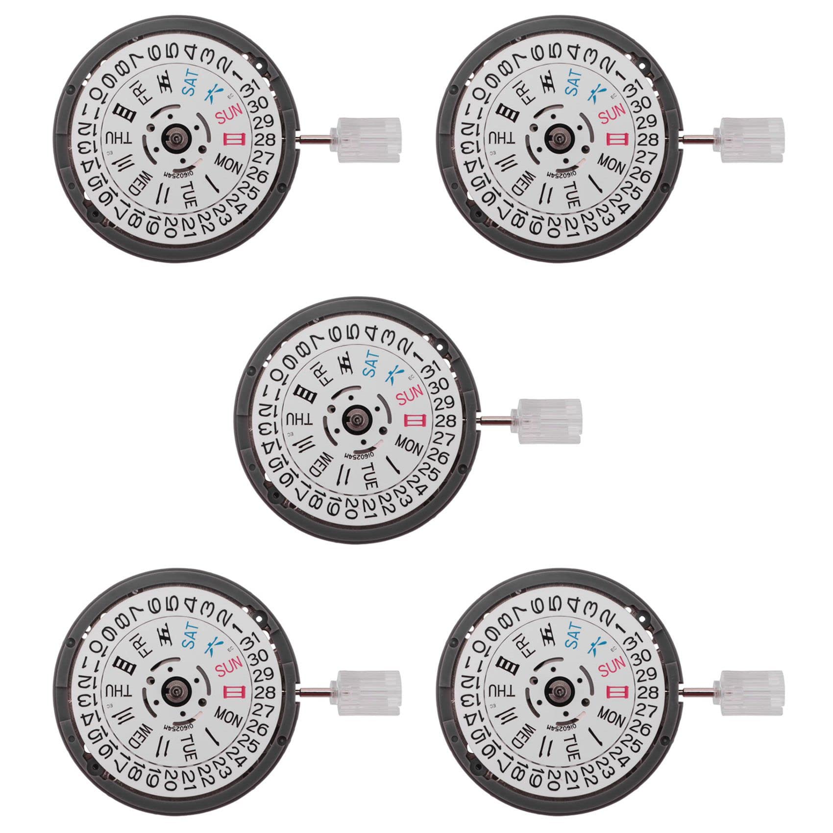 5X Movimiento de Reloj Automático Piezas de Hombre Movimiento de Reloj Mecánico Movimiento NH36 Reloj de Repuesto Accesorio