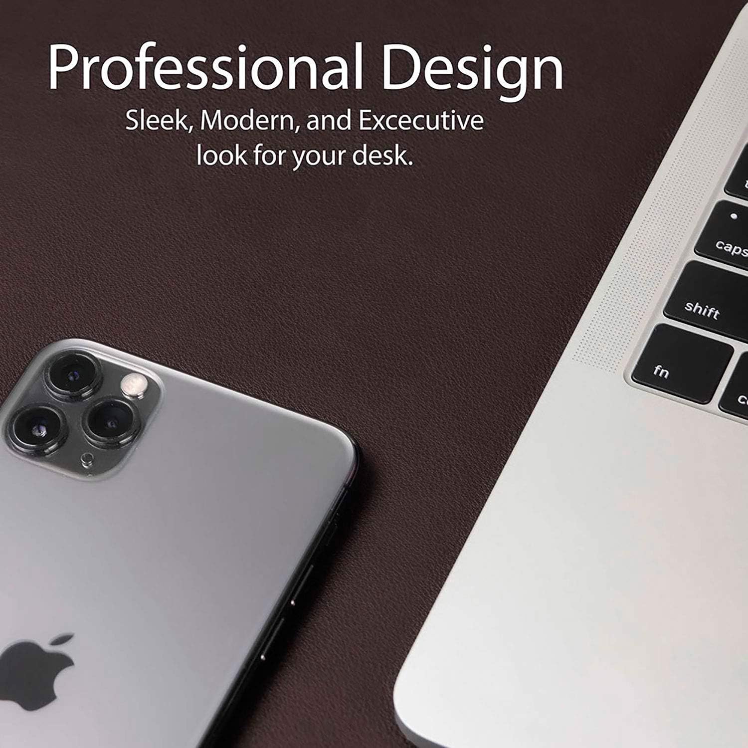 Large Leather Desk Pad Protector 34 x 20 Inch Office Desk Mat Blotter for Keyboard and Mouse Big Desktop Writing Pad for Office, Home, Work, Game Mats : Office Products