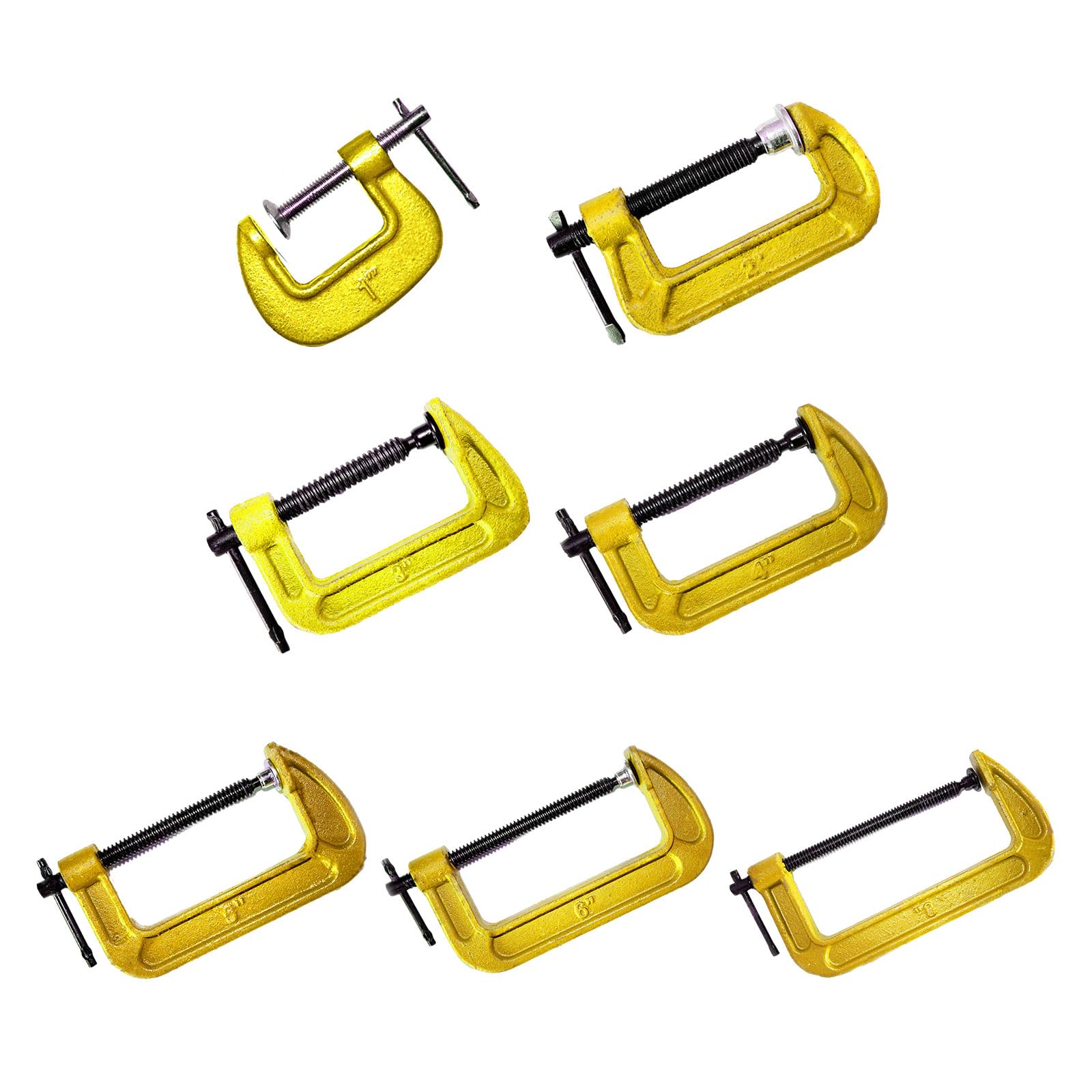 Abrazadera en forma de C confiable Pinzas para carpintería Una herramienta indispensable para carpinteros y aficionados al bricolaje. Abrazadera de fijación rápida