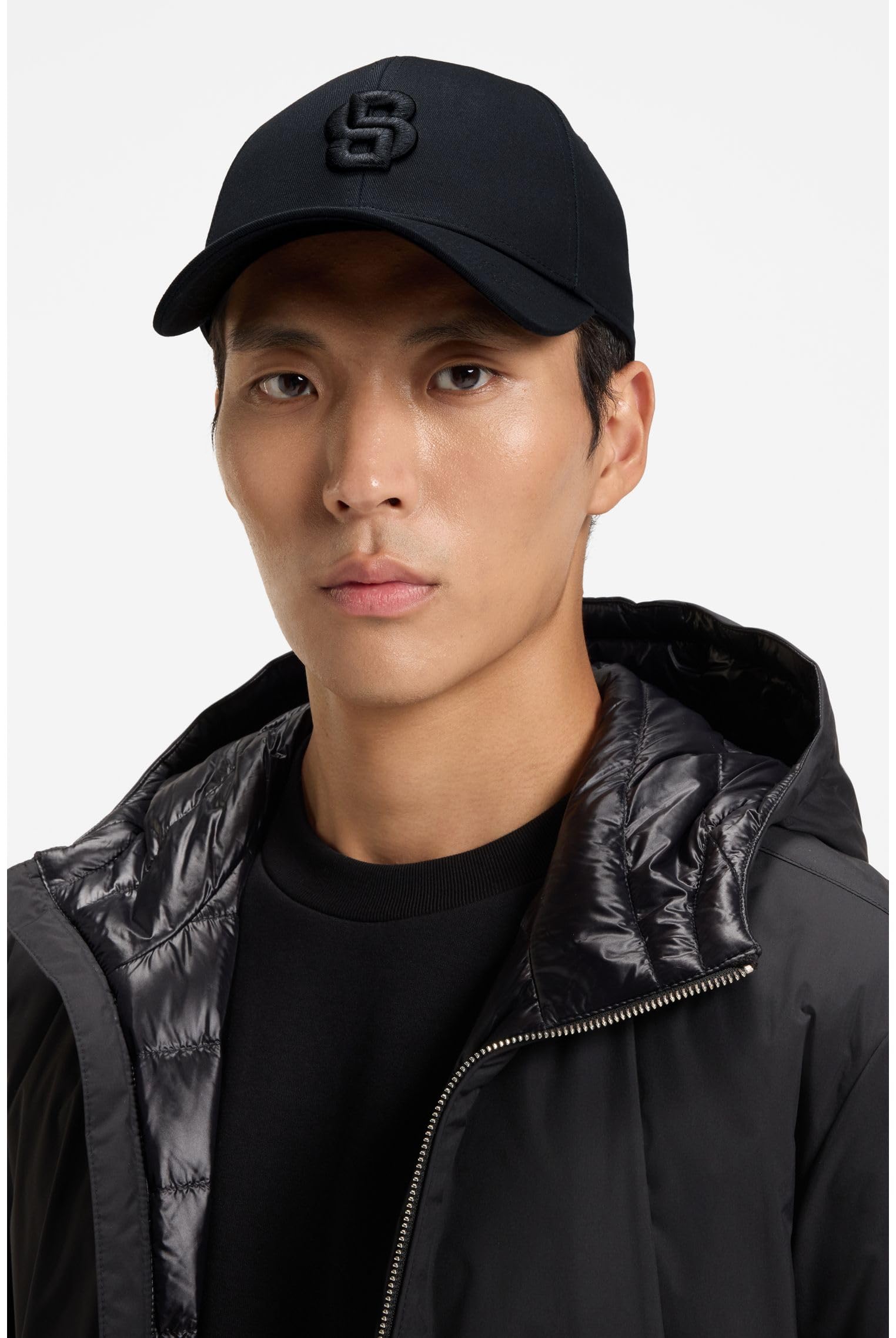 BOSS Cap Aus Baumwoll-Twill Mit Aufgesticktem Double-b-Monogramm