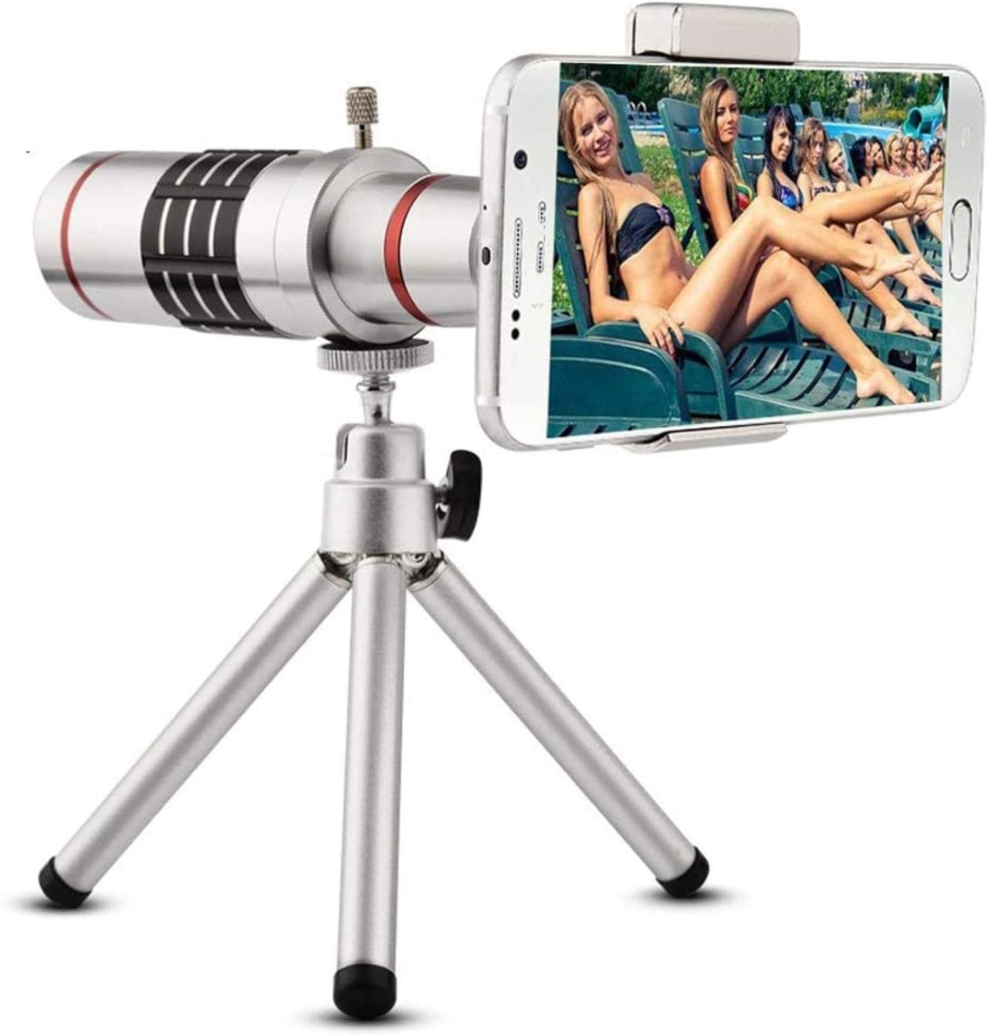 スマートフォンホルダー&三脚付きズーム単眼望遠鏡12倍 - コンパクト高解像度BAK4プリズム防水曇り止め 10-300×40連続ズーム単眼鏡、 スマートフォンホルダーと三脚付きの高出力高解像度軍用金属望遠鏡、防水超望遠ズーム単眼鏡、バードウォッチング、狩猟、キャンプに使用 ... BAK4 単眼鏡 コンパクト望遠鏡 ハイパワーズーム 単眼望遠鏡 12倍倍率ズームレンズ望遠鏡 高解像度スマートフォン付き